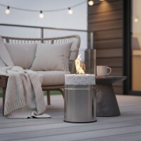 XL Bio-Ethanol Kamin – Glas, Edelstahl &...