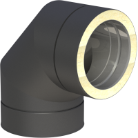 Winkel 90° DW 130-200 mm - schwarz