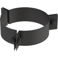 3-Punkt-Abspannschelle DW 130-200 mm - schwarz