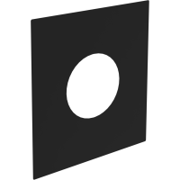Deckenblende einteilig DW 130-200 mm - schwarz