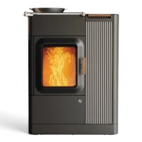 Mo Duo Cook - Pelletofen mit Kochdeckel Anschluss hinten...