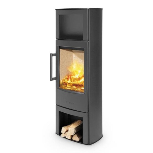Kaminofen WIKING Miro 6 - mit offenes Holzfach 4,9 kW