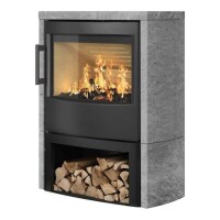Kaminofen WIKING Maxi 4 - mit Natursteinverkleidung grau...