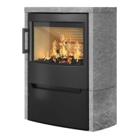 Kaminofen WIKING Maxi 4 - mit Natursteinverkleidung grau...