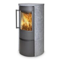 Kaminofen WIKING Luma 4 - mit Natursteinverkleidung grau