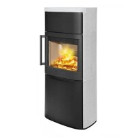 Kaminofen WIKING Pala 6 - mit Natursteinverkleidung weiß
